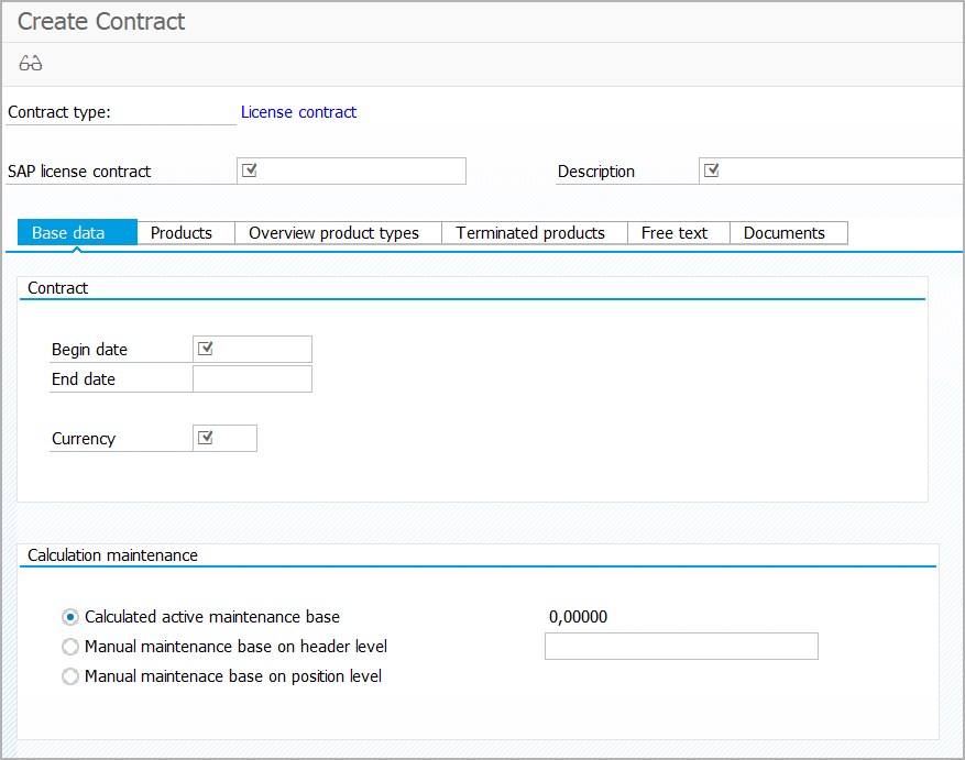 Create SAP license contract.png